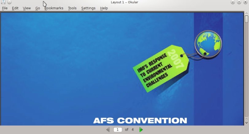 IMG: Default look of Okular PDF reader 