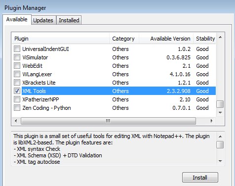 Plugin Manager window